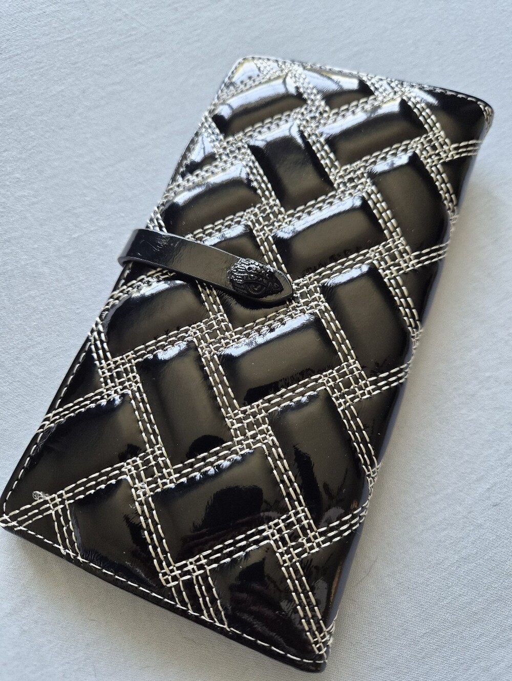 NWOT [Kurt Geiger] Kensington Soft Drench Wallet, Lambskin Leather